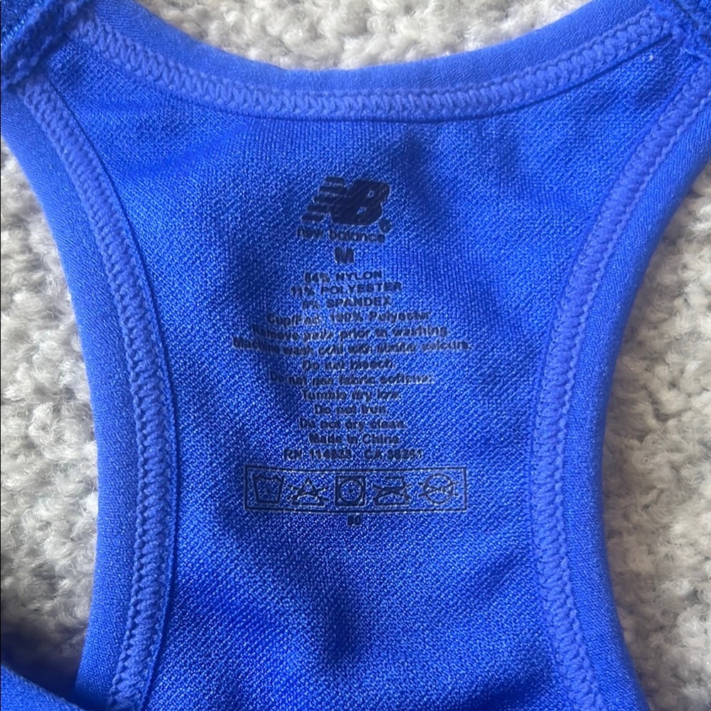 New Balance Women's Blue Sports Bra - Picture 5 of 5